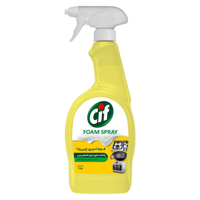 اسپری فوم پاک کننده چربی زدا سطوح سیف مدل رایحه لیمو  حجم 750 میلی لیتر - تصویر 1