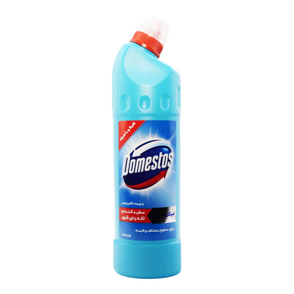 Domestos-Eucalyptus-Scent-750ml مایع سفیدکننده غلیظ دامستوس با رایحه اکالیپتوس 750 میلی لیتر - تصویر 1