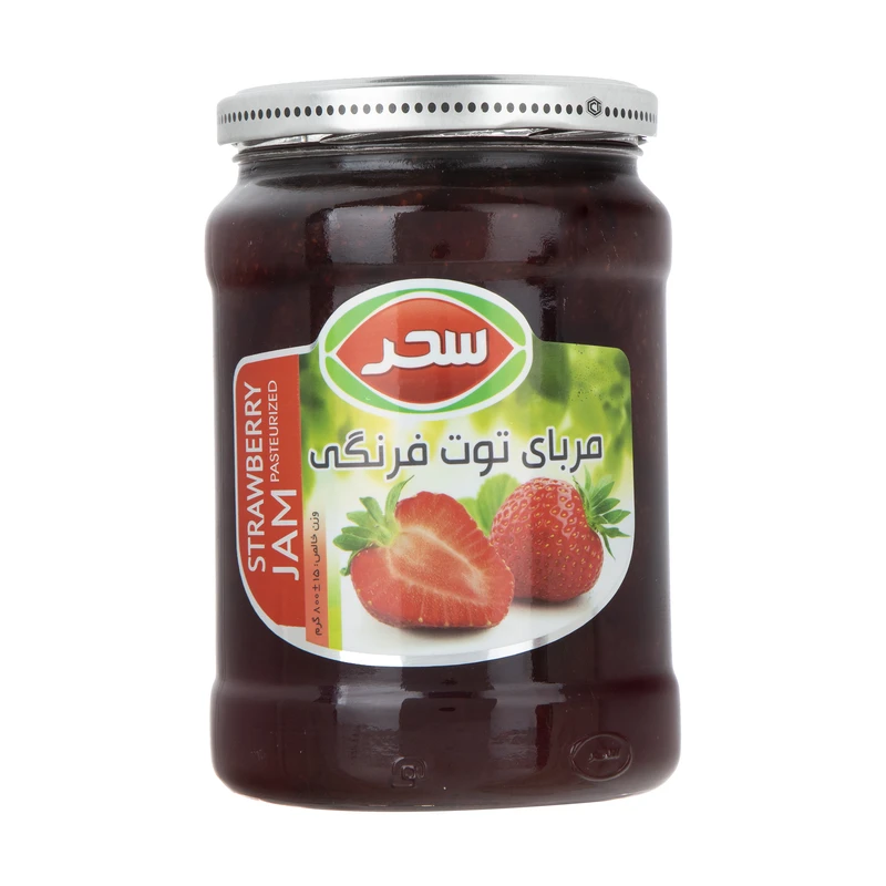 119865838 مربای توت فرنگی سحر شیشه - 800 گرم - تصویر 1