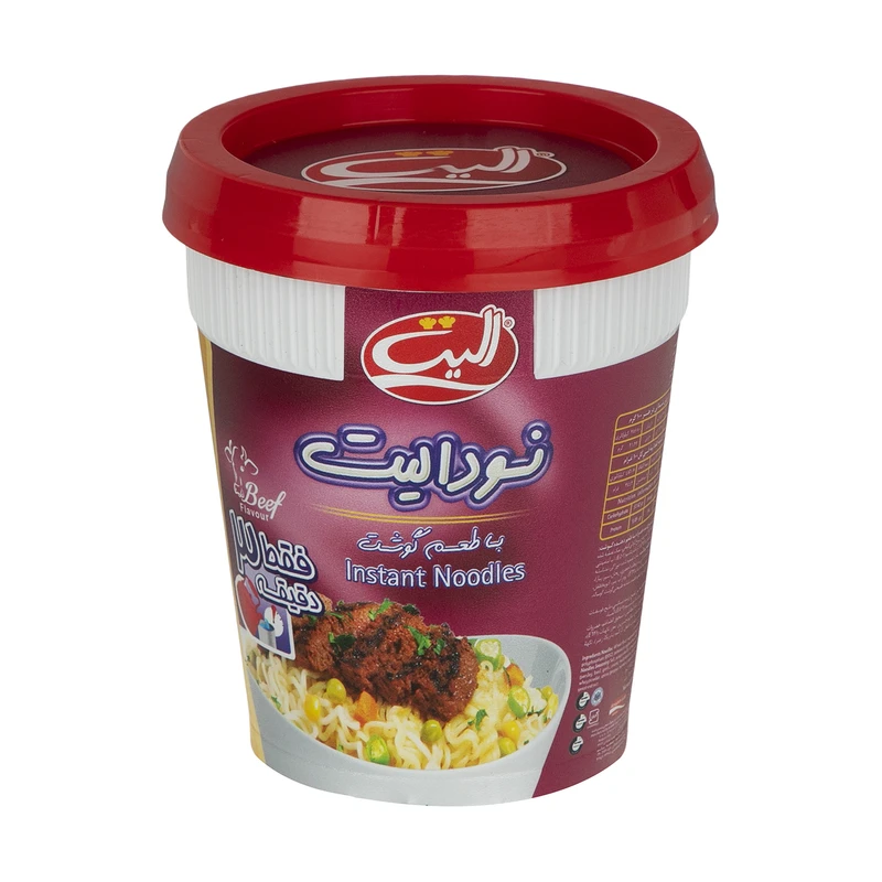 121910359 نودل با طعم گوشت الیت - 65 گرم - تصویر 1