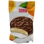 بیسکویت روکش دار شکلاتی با طعم پرتقال شیرین عسل - 25گرم