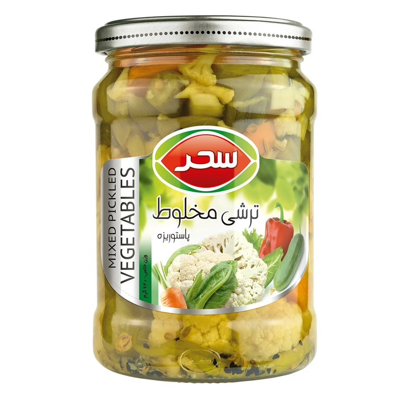 6aa313c828a508720d22c7c853179af904885fe3_1731912718 ترشی مخلوط شیشه سحر - ۶۴۰ گرم - تصویر 1
