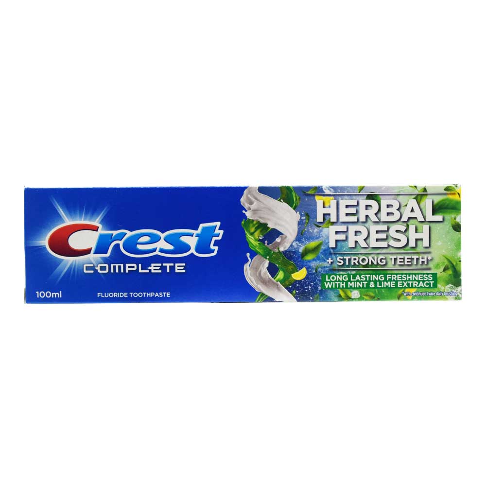 Crest2-1 خمیر دندان کرست CREST اصلی آلمان مدل Herbal Fresh - حجم 100 میلی لیتر - تصویر 1