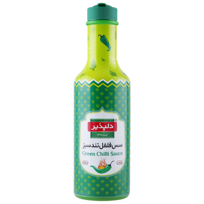 green-chilli-sauce-2 سس فلفل تند سبز دلپذیر - 505 گرم - تصویر 1