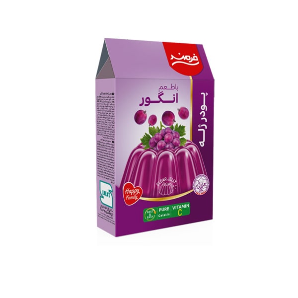 ژله-انگور پودر ژله انگور فرمند - 100 گرم - تصویر 1
