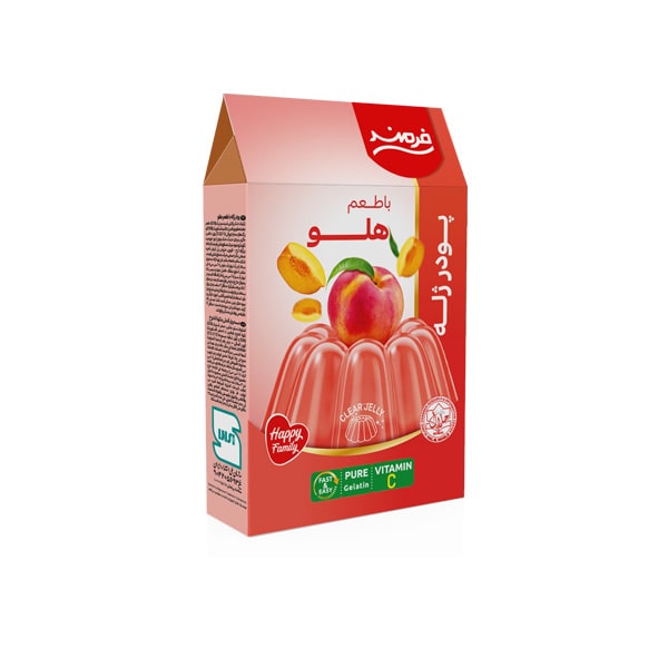 ژله-هلو-2 پودر ژله هلو فرمند - 100 گرم - تصویر 1